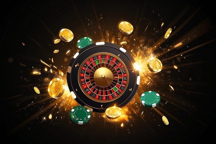 Live roulette wheel at maxim4d Medusa II with betting layout